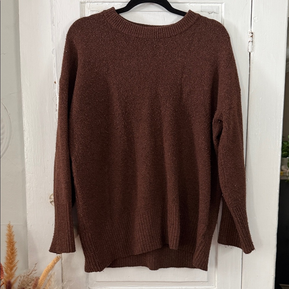 a new day Chocolate Brown Crewneck Sweater